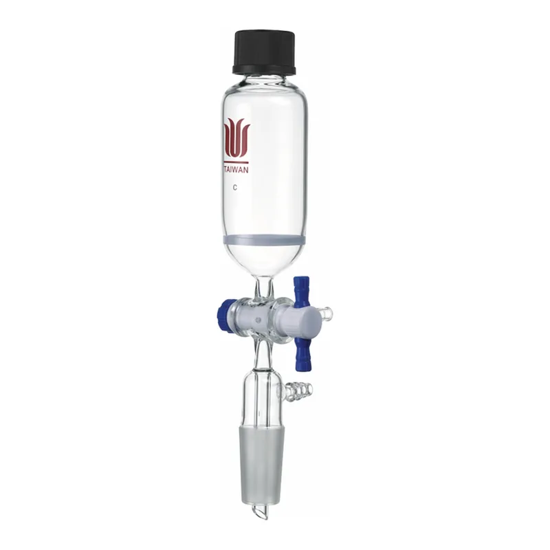 Merck Synthware synthesis vessel with lower joint and PTFE T-bore stopcock