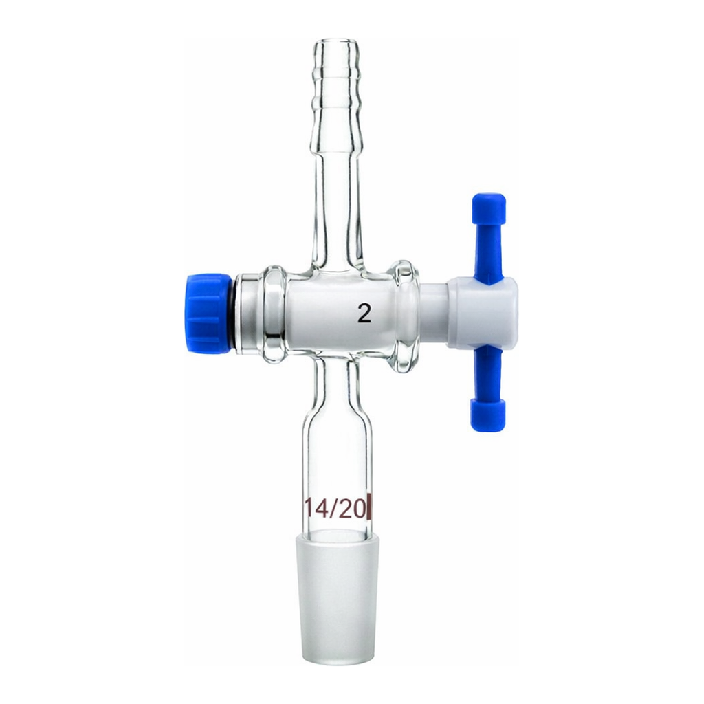 Merck Synthware straight vacuum adapter with PTFE stopcock