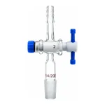 Merck Synthware straight vacuum adapter with PTFE stopcock