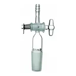 Merck Synthware straight vacuum adapter with glass stopcock
