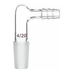 Merck Synthware vacuum or argon adapter with hose connection on side