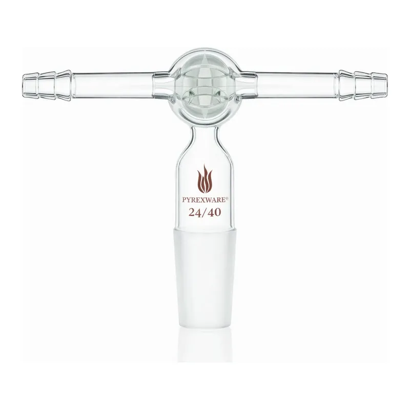 Merck Synthware vacuum/inert gas adapter with T-bore glass stopcock