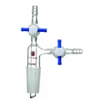 Merck Synthware vacuum transfer adapter with PTFE stopcocks