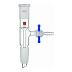 Merck Synthware vertical vacuum take-off adapter with PTFE stopcock