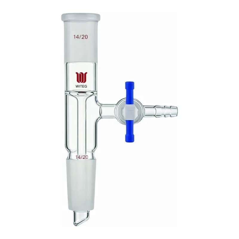 Merck Synthware vertical vacuum take-off adapter with PTFE stopcock