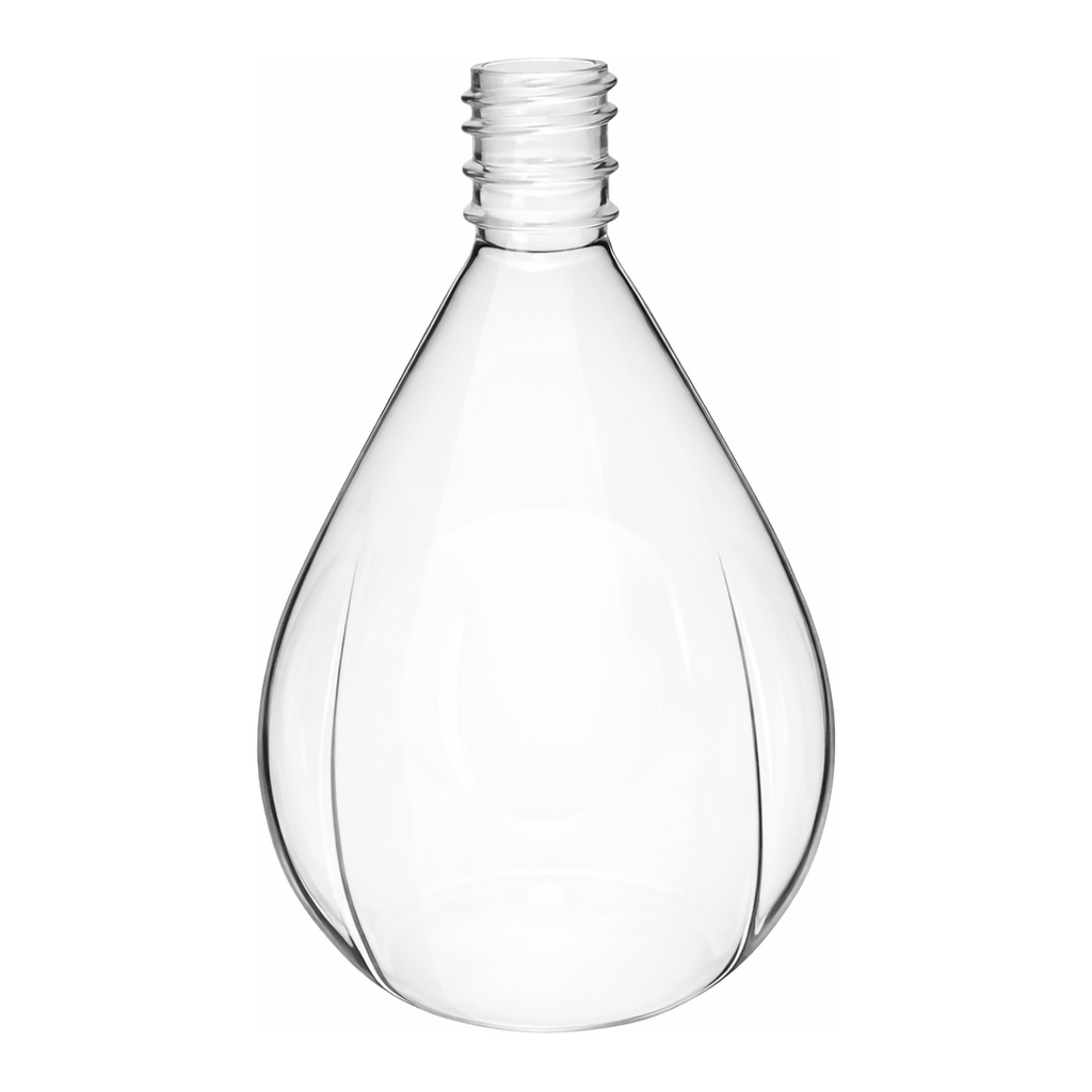 Merck Ace drying flask, pear-shaped, with side indents