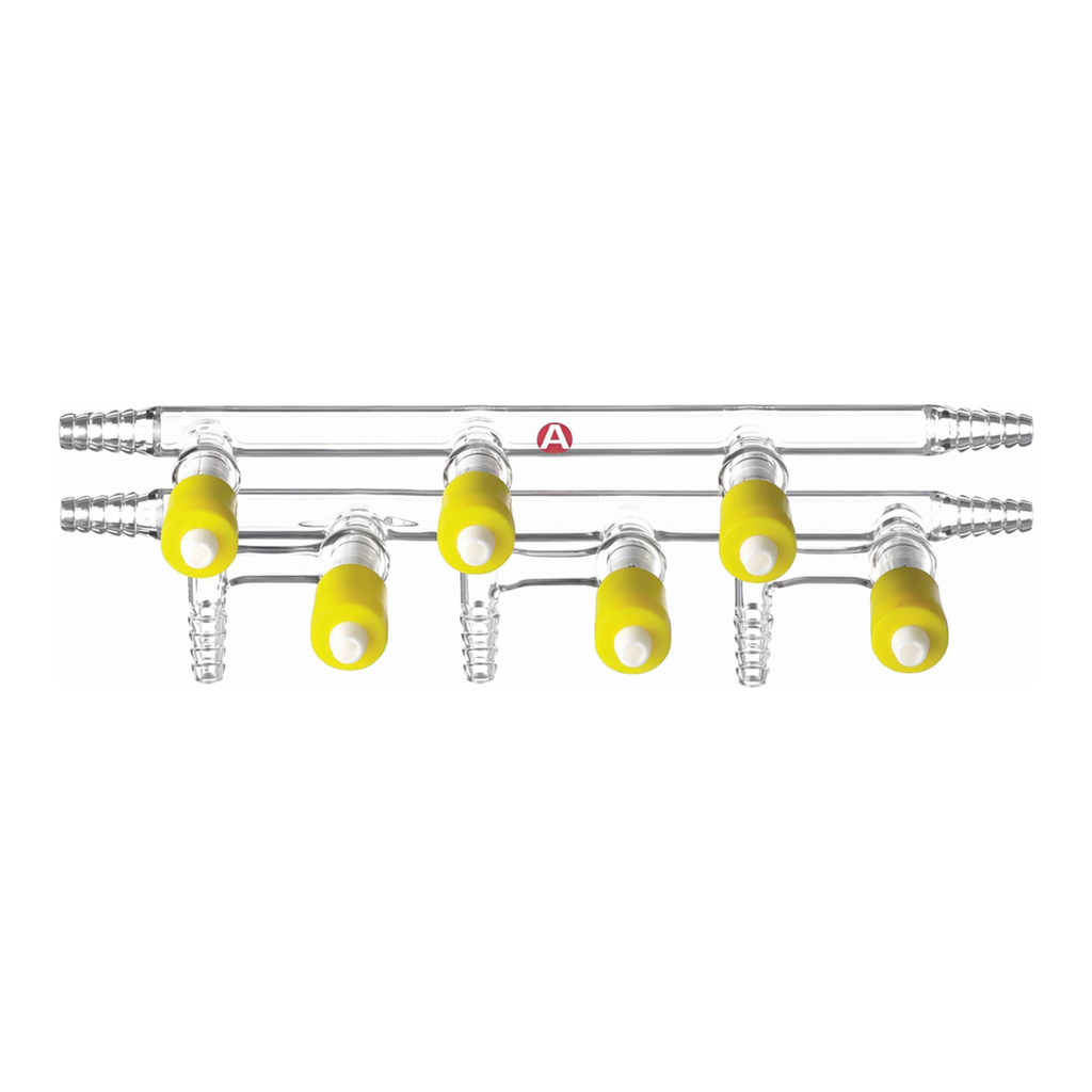 Merck Aldrich dual bank manifold with high-vacuum PTFE valves