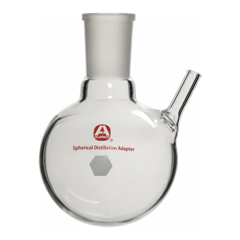Merck Aldrich round-bottom flask with septum-inlet