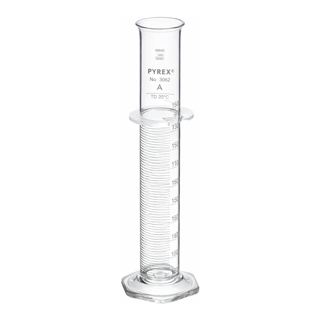 Merck Pyrex class A serialized/certified single metric scale graduated cylinder