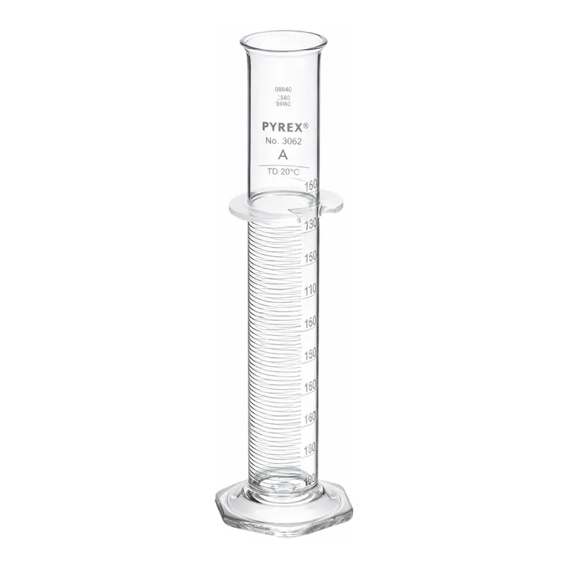 Merck Pyrex class A serialized/certified single metric scale graduated cylinder