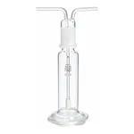 Merck Pyrex gas-washing bottle, fritted cylinder, 29/42 ST stopper