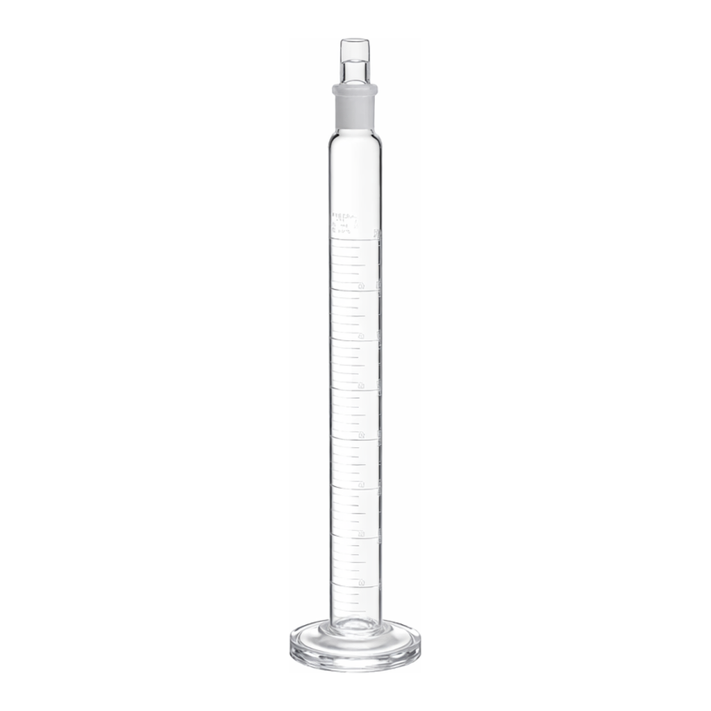 Merck Pyrex graduated cylinders with Pyrex stopper
