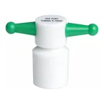Merck Pyrex PTFE key-hole stopper, color-coded
