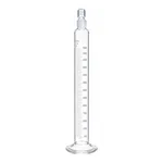 Merck Pyrex serialized/certified graduated cylinder with Pyrex stopper