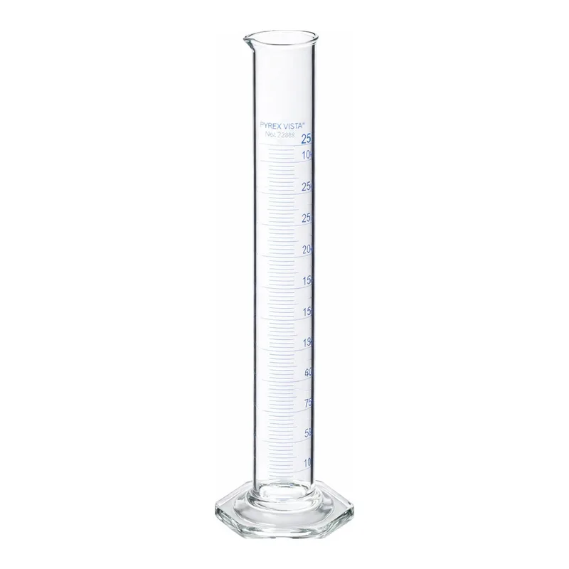 Merck Pyrex VISTA graduated cylinder, to contain