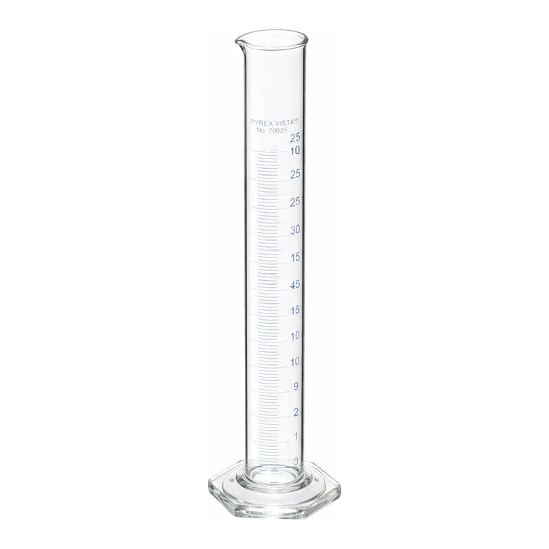 Merck Pyrex VISTA graduated cylinder, to deliver