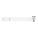 Merck Synthware chromatography column with with spherical joint and PTFE stopcock