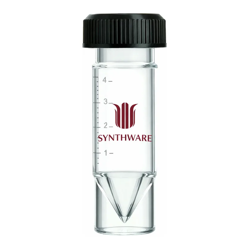 Merck Synthware conical bottom reaction vial with holed compression cap