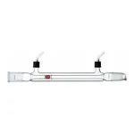 Merck Synthware Liebig condenser with 8 mm OD removable hose connections