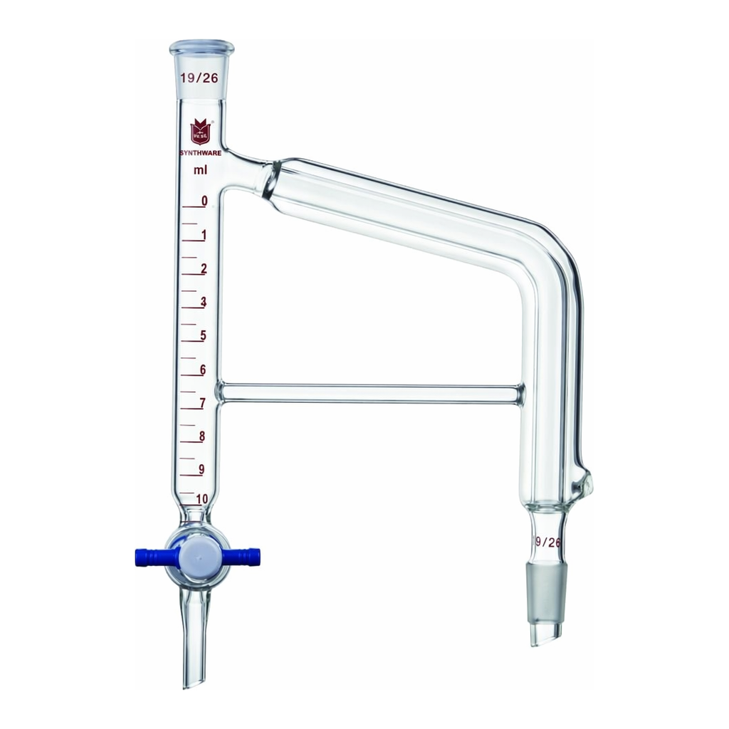 Merck Synthware Dean Stark distillation receiver with vacuum jacketed uptake tube