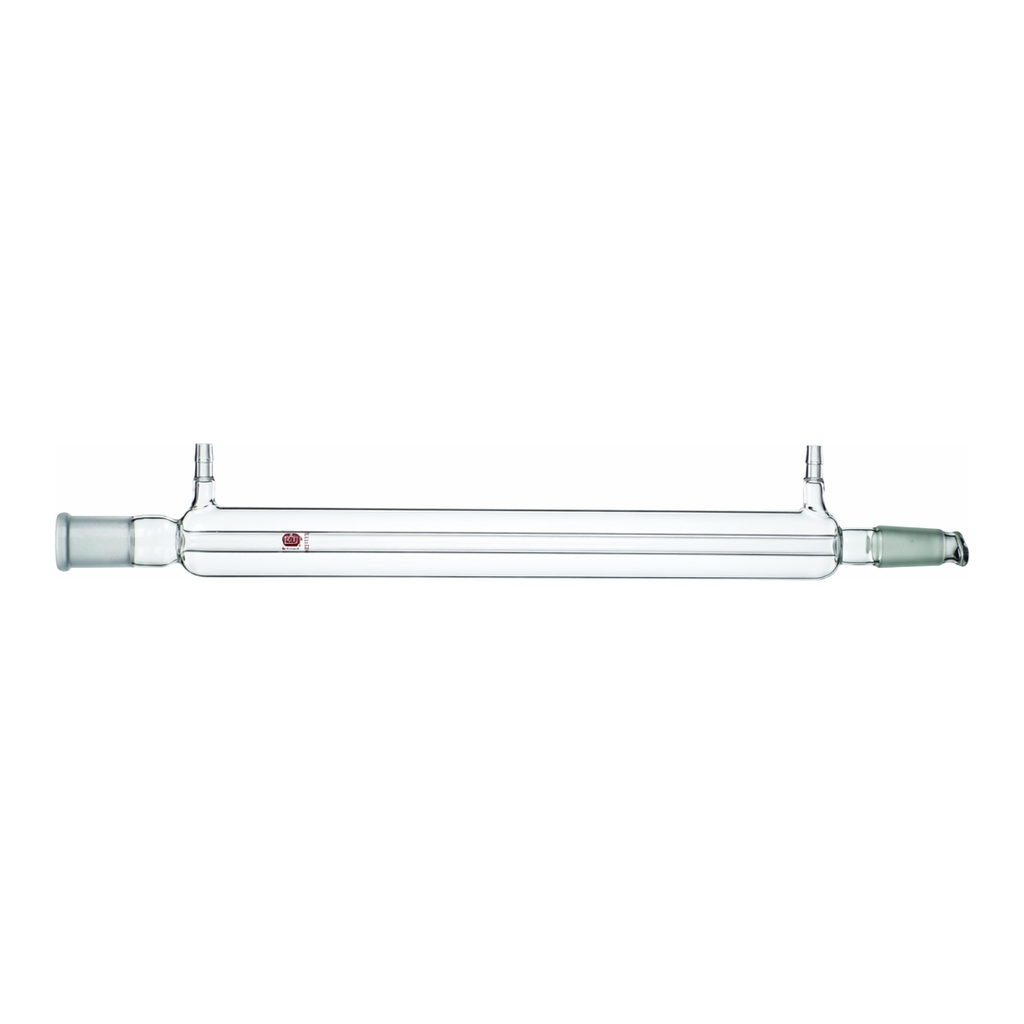 Merck Synthware Liebig condenser with 8 mm OD hose connections