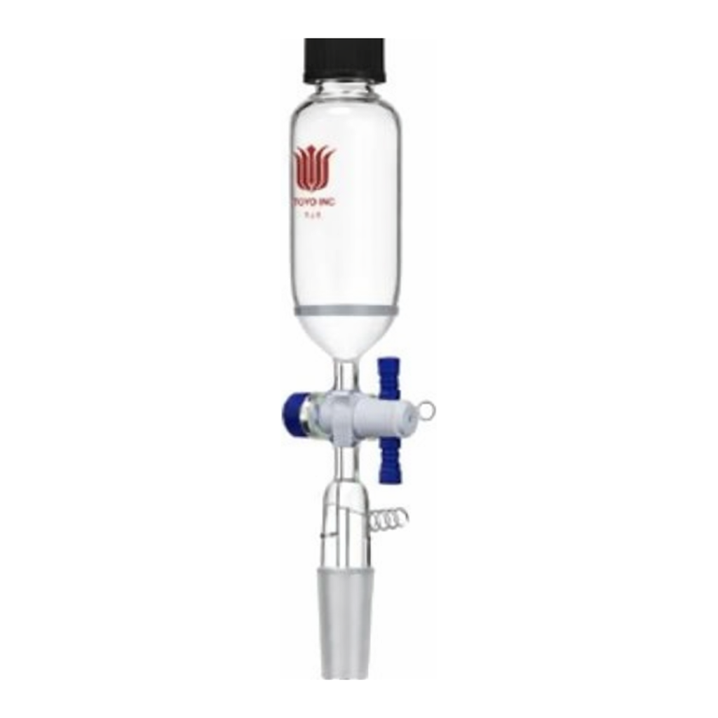 Merck Synthware synthesis vessel with lower joint and PTFE T-bore stopcock