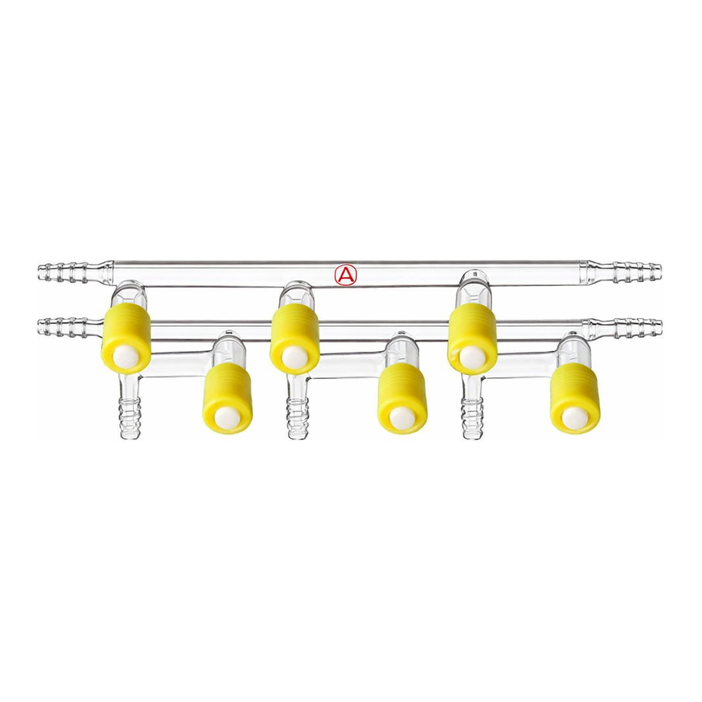 Merck Aldrich dual bank manifold with high-vacuum PTFE valves