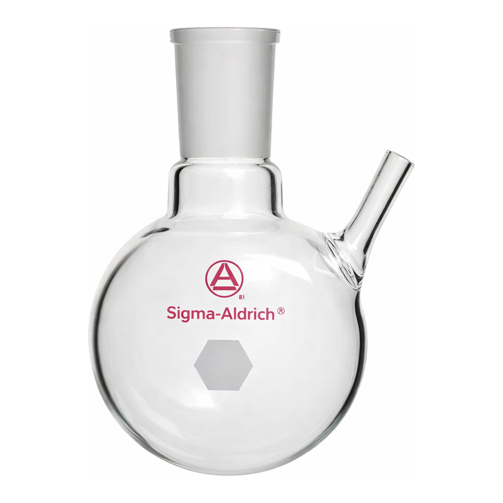 Merck Aldrich round-bottom flask with septum-inlet