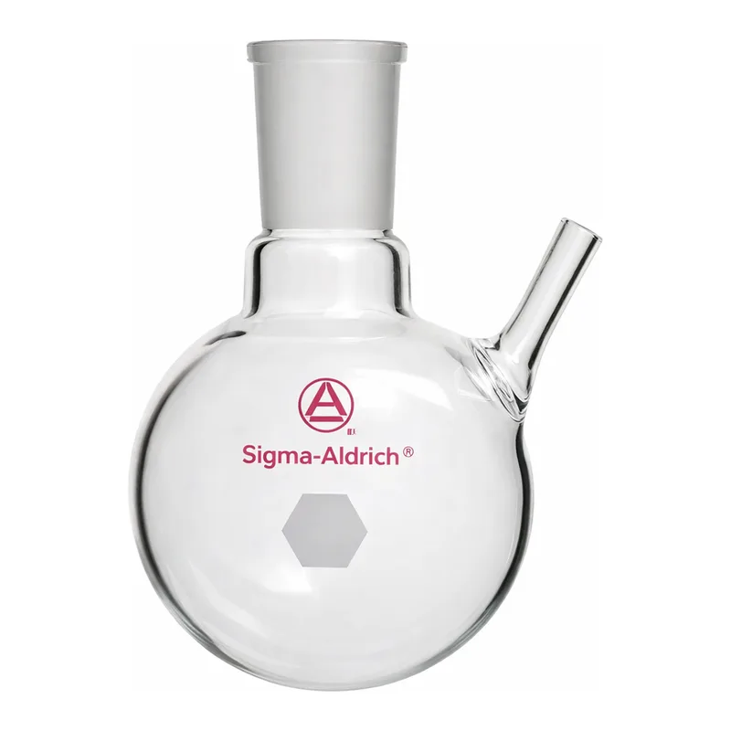 Merck Aldrich round-bottom flask with septum-inlet