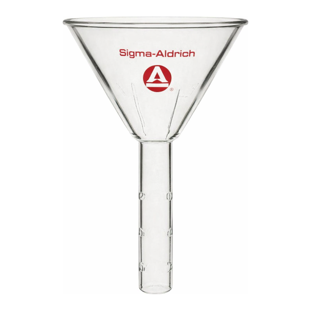 Merck Aldrich solvent-pouring funnel