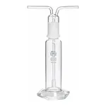 Merck Pyrex gas-washing bottle, fritted cylinder, 29/42 ST stopper