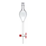 Merck Pyrex Separating funnel, Gilson style with PTFE key