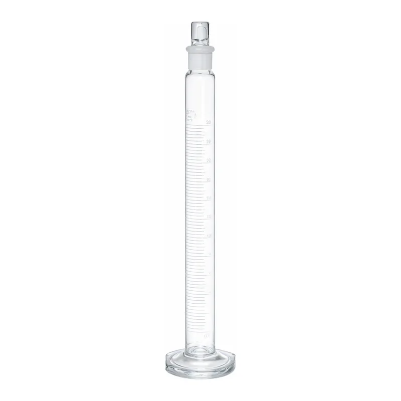 Merck Pyrex graduated cylinders with Pyrex stopper