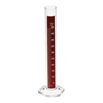 Merck Pyrex Lifetime Red single metric scale graduated cylinder