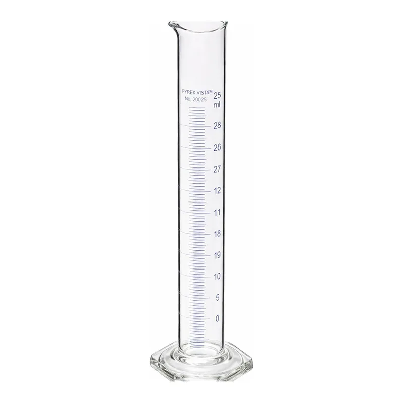 Merck Pyrex VISTA graduated cylinder, to contain