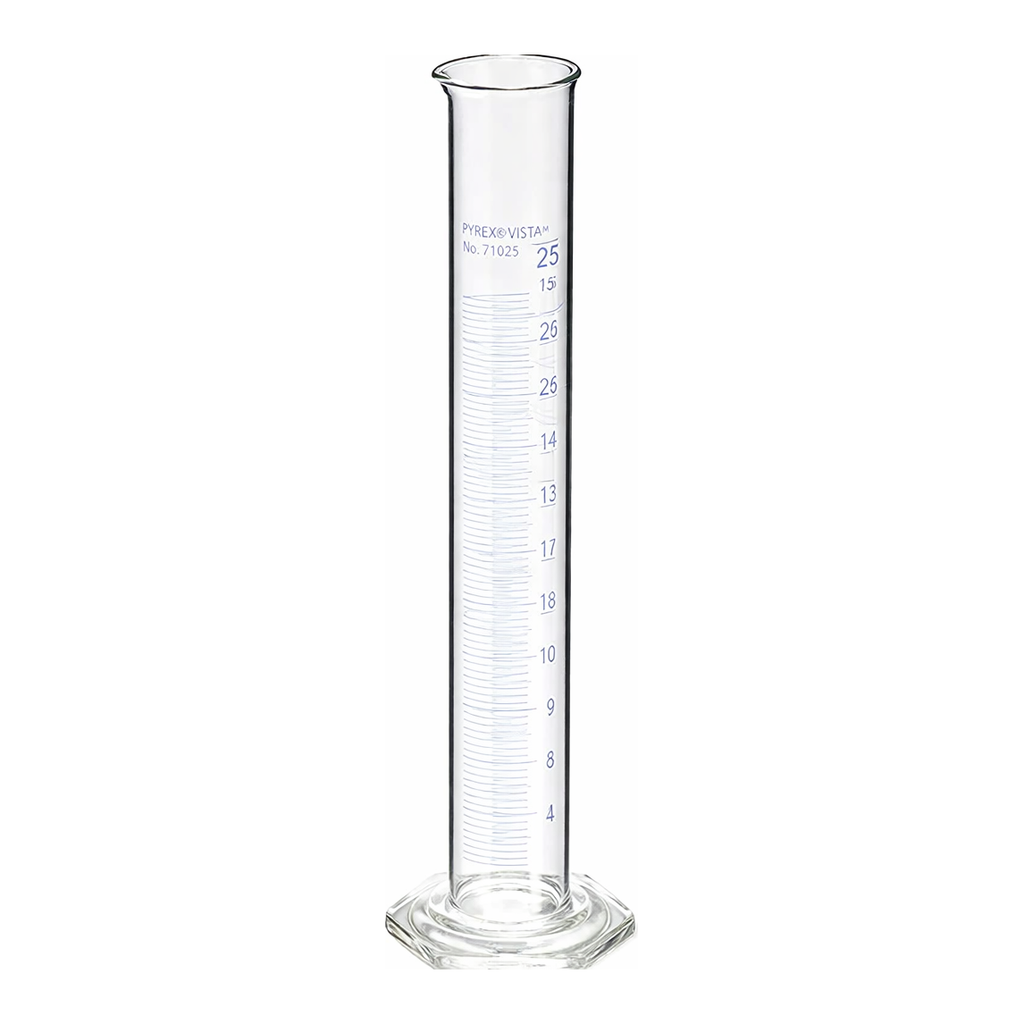 Merck Pyrex VISTA graduated cylinder, to deliver