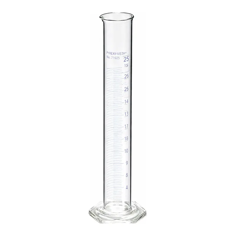Merck Pyrex VISTA graduated cylinder, to deliver