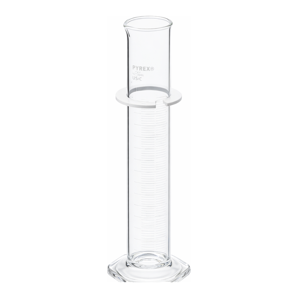 Merck Pyrex single metric scale graduated cylinder, calibrated to deliver