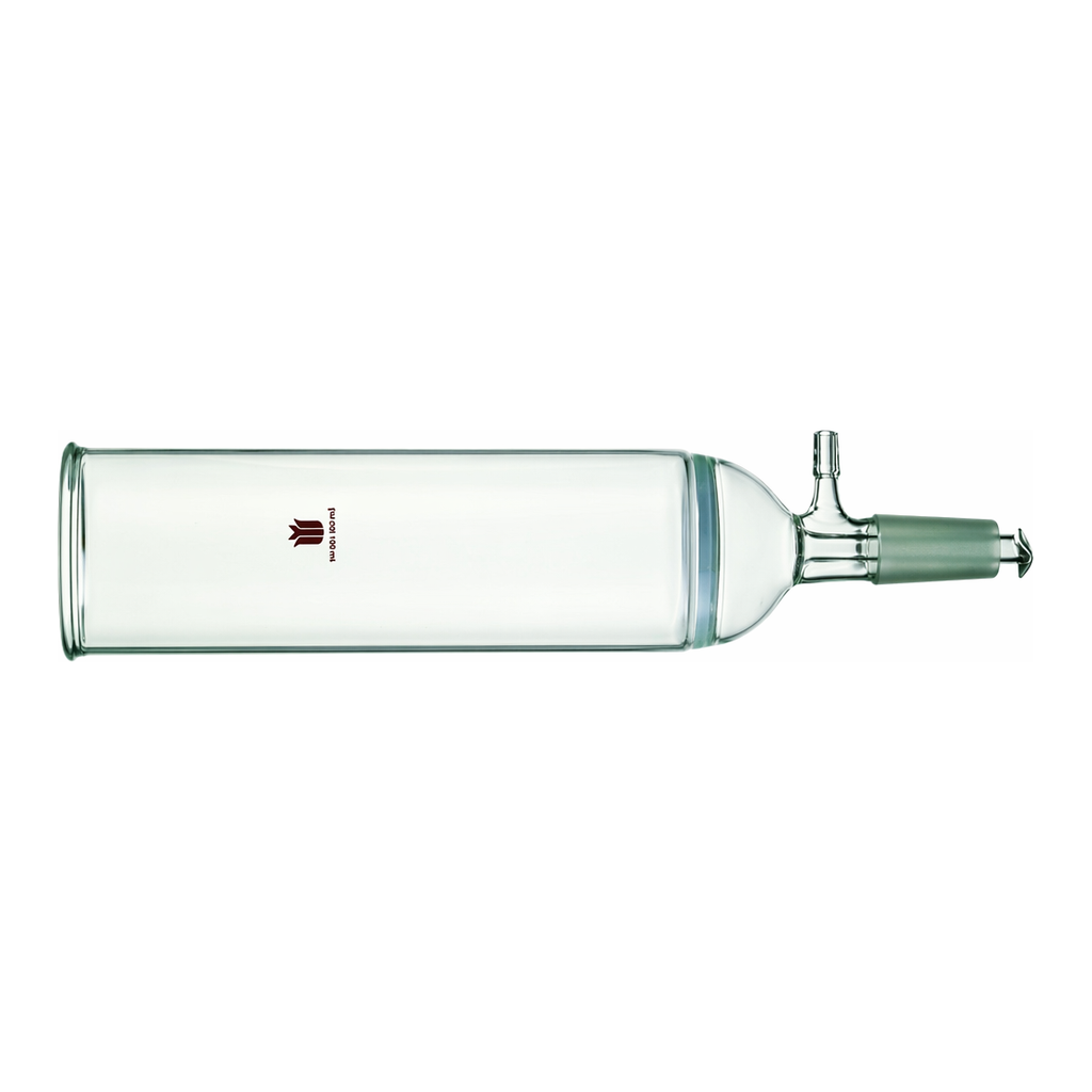 Merck Synthware chromatography column with vacuum connection and fritted disk