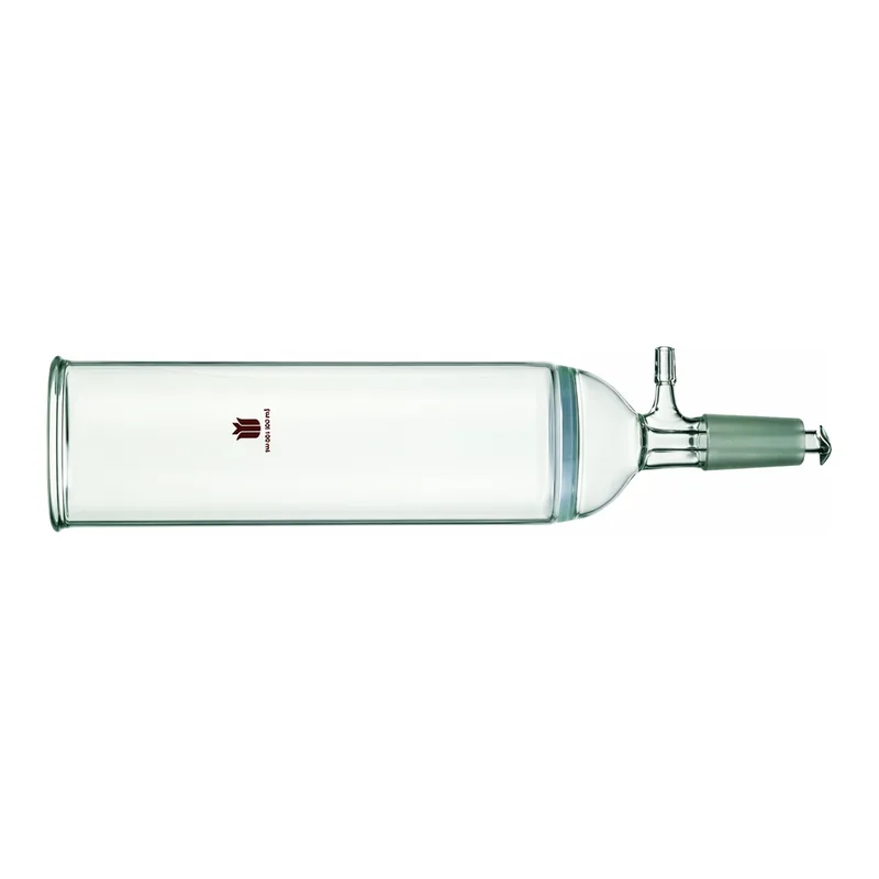 Merck Synthware chromatography column with vacuum connection and fritted disk