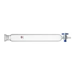 Merck Synthware chromatography column with with spherical joint and PTFE stopcock