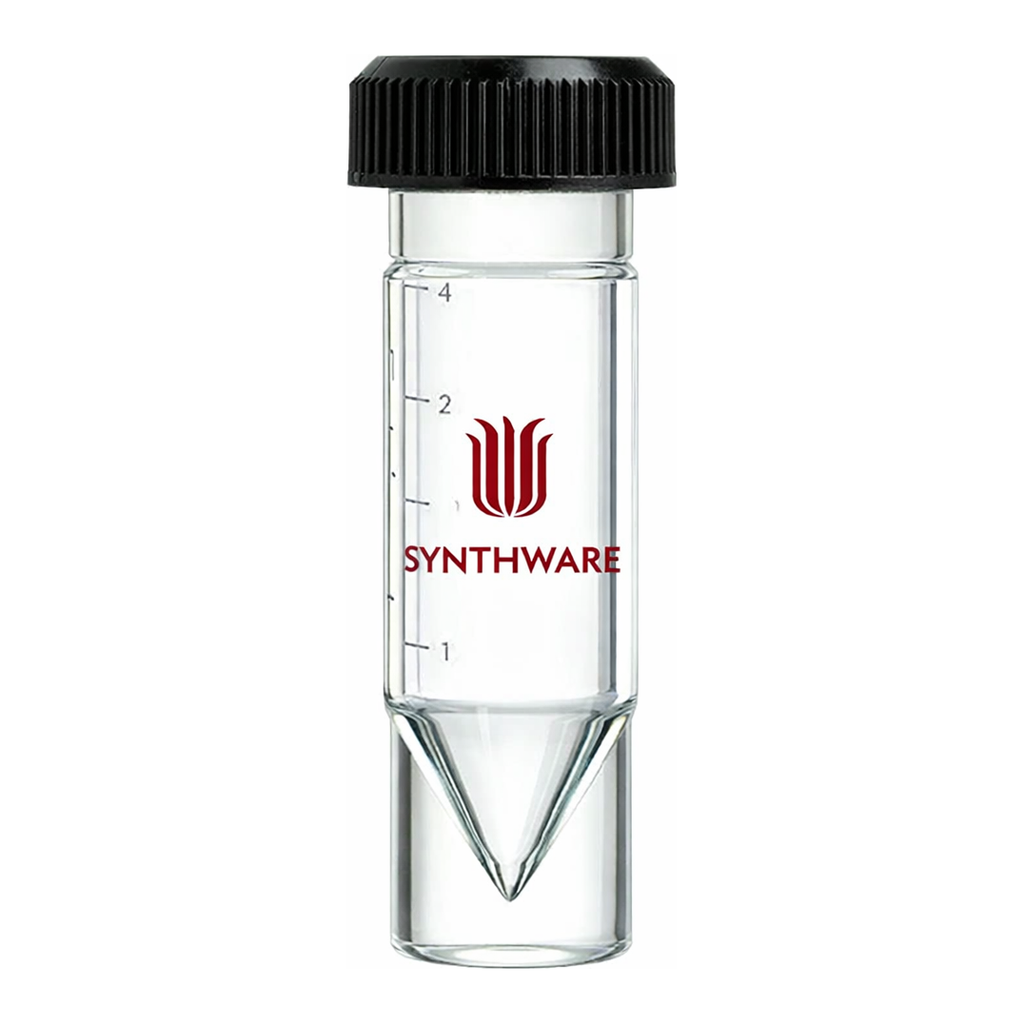 Merck Synthware conical bottom reaction vial with holed compression cap