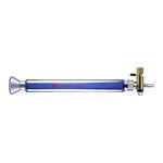 Merck Synthware chromatography column with with spherical joint, PTFE stopcock and coarse frit