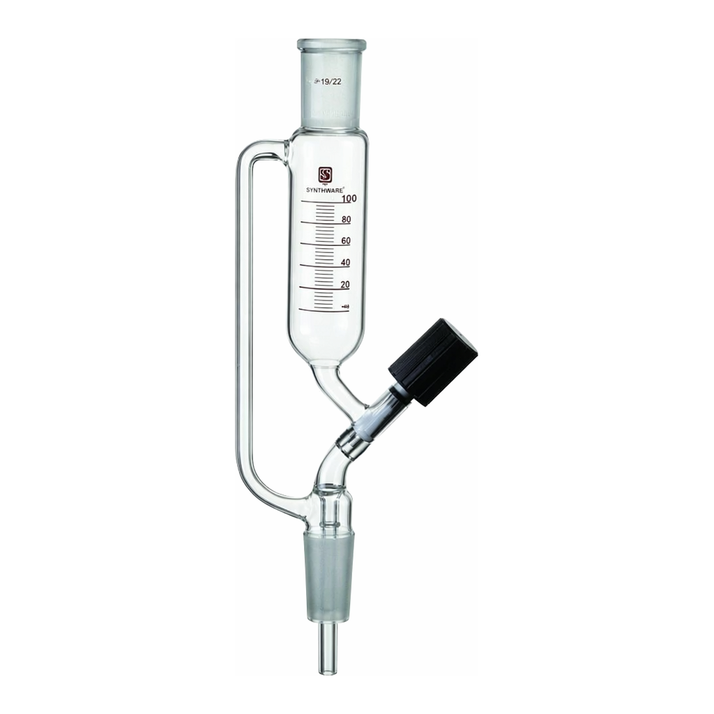 Merck Synthware pressure equalizing funnel with high vacuum valve