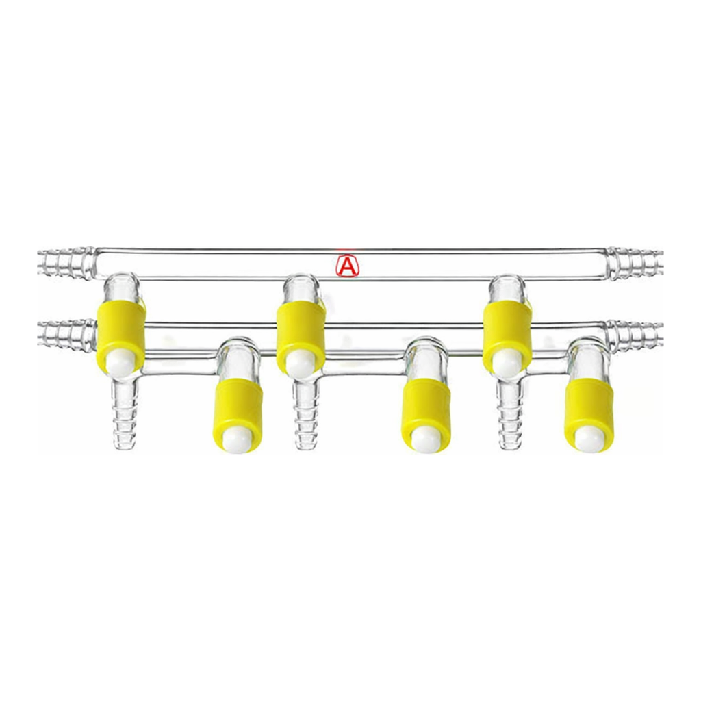 Merck Aldrich dual bank manifold with high-vacuum PTFE valves