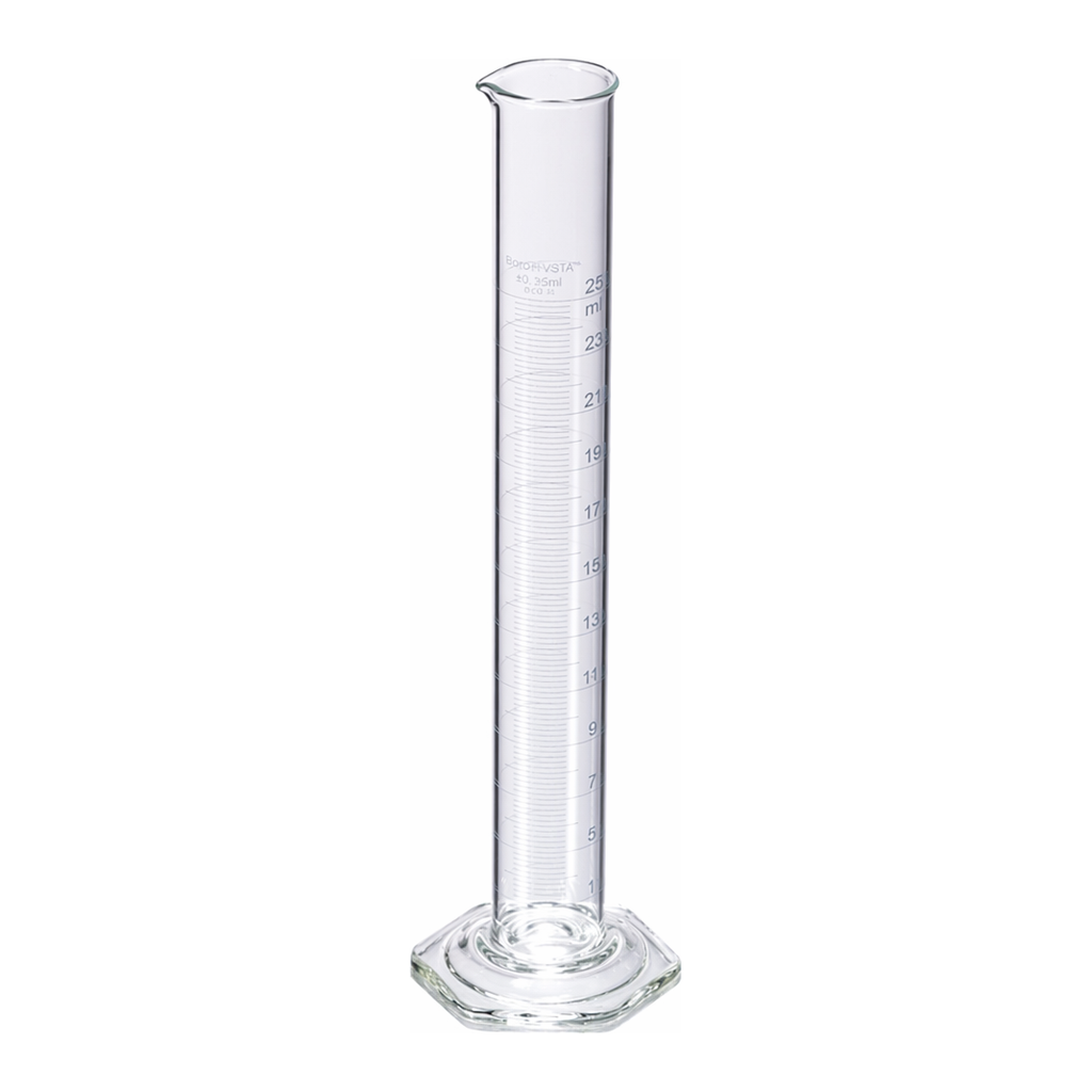 Merck Pyrex VISTA graduated cylinder, to deliver