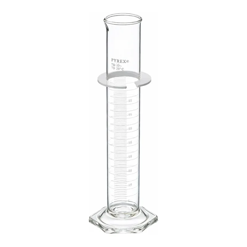 Merck Pyrex single metric scale graduated cylinder, calibrated to deliver
