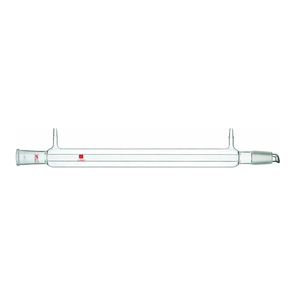 Merck Synthware Liebig condenser with 8 mm OD hose connections