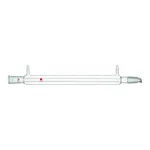 Merck Synthware Liebig condenser with 8 mm OD hose connections