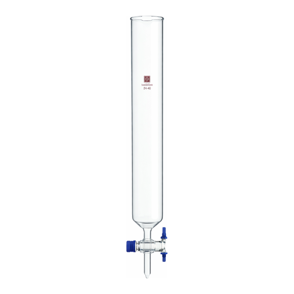 Merck Synthware chromatography column with PTFE stopcock and coarse frit